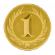 Эмблема 1,2,3место 25мм