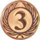 Эмблема 1,2,3место 25мм