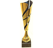 Кубок 631 Факел золото с синим  36см